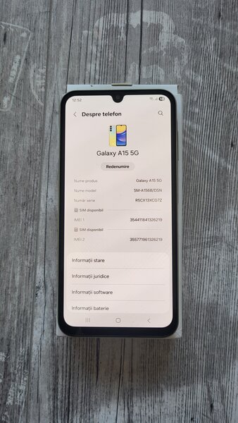Samsung Galaxy A15 5G Yellow (nou).